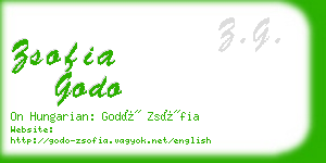 zsofia godo business card